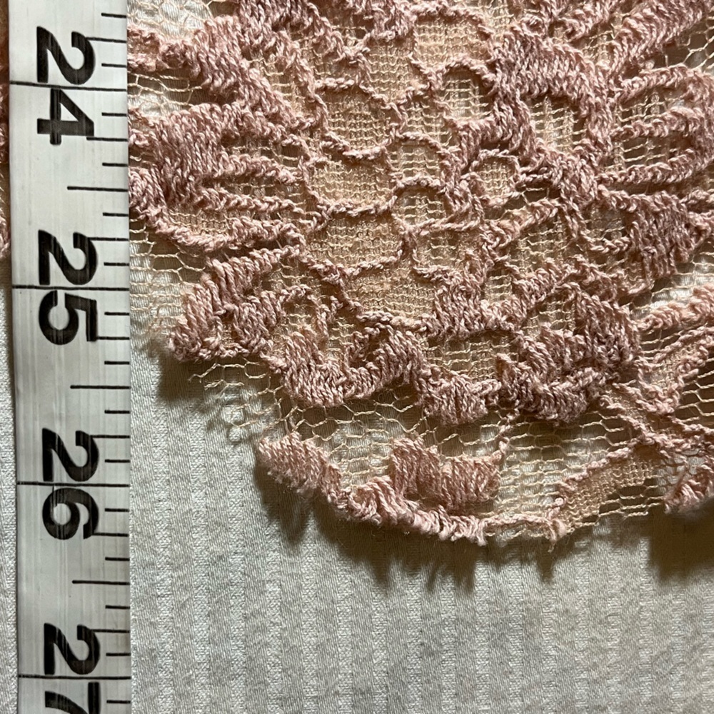 Voice Of California Blush Lace & Suede
Sleeveless Top with lace up back, small - Picture 5 of 7